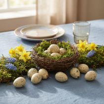 Product Quail Eggs Decoration Easter Blown Out Eggs Cream 3cm 50 Pcs