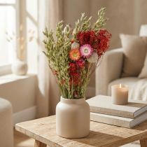 Product Bouquet of dried flowers Bouquet of meadow flowers Red H50cm 150g