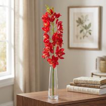 Product Orchid Cymbidium Red 78cm
