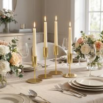 Product Gold Modern Candle Holder Metal H10cm 4 pcs