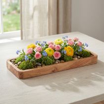 Product Decorative tray oblong acacia wood wooden tray natural 40×15cm