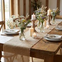 Product Jute Ribbon Natural Rustic Table Runner Jute Table Ribbon 20cm 9m