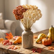 Product Dried artificial poppy seed pods, bunch of three colors, 40cm, 45 pieces