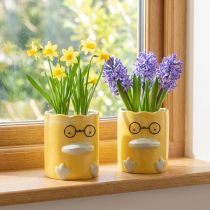 Product Cylindrical Decorative Ceramic Duck Vase for a Stylish Home, 13cm, 2 Pieces