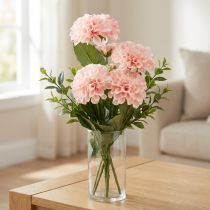 Product Artificial Dahlias Artificial Flowers Pink With 5 Flowers 50cm