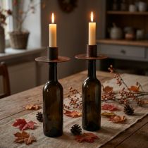Product Candle holder for bottles rust look Ø8.5cm H12cm 2pcs