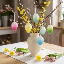 Product Easter Eggs Decoration Hanging Plastic Eggs Easter Colored 8×12cm 10 Pcs