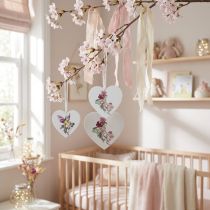 Product Decorative heart for hanging, heart elf pendant decoration 12cm 6pcs