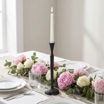Product Candlestick Black Metal Candlestick Ø12cm H46cm