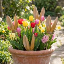 Product Rabbit Ears Garden Stake, Spring Animal Figurine for Garden and Easter Decorations, 29cm, 4 Pieces