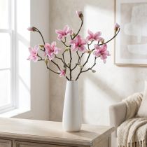 Product Artificial Flower Magnolia Branch Magnolia Artificial Pink 59cm 3pcs