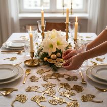 Product Scatter decoration gold gingko decoration gingko leaf glitter 3×4cm 72 pcs