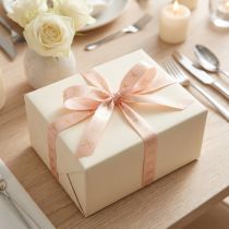 Product Gift ribbon with gold bows 15mm 18m