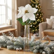 Product Poinsettia artificial flower white 67cm