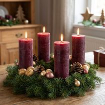Product Taper Candles Solid Colored Candles Burgundy 50x300mm 4 pcs