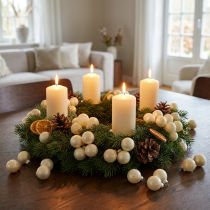 Product Mini Christmas baubles cream mix matt/glossy Ø25mm 140p