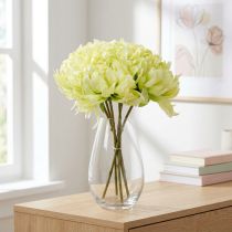 Product Bouquet of chrysanthemums artificial cream, yellow 28cm 6pcs