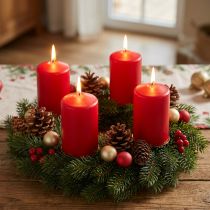 Product Pillar candle 120/80 Red 6pcs