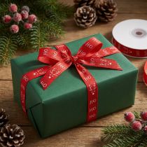 Product Gift ribbon Christmas Christmas ribbon Hohoho Red 15mm 20m