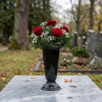 Product Setting vase “Szwed” black Ø13cm, 1pc