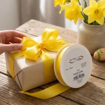 Product Gift and decoration ribbon 25mm x 50m yellow