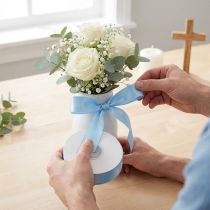 Product Gift and decoration ribbon 40mm x 50m light blue