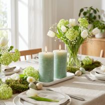 Product Solid-colored candles light green 85x150mm 2 pcs