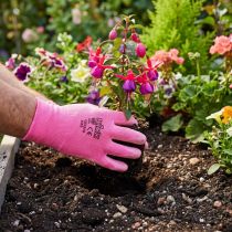 Product Kixx garden gloves size 8 pink, pink