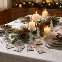 Product Glittering Christmas tree for scattering 4cm 48 pcs
