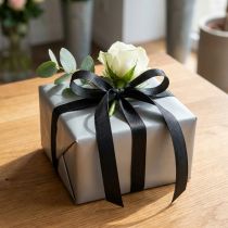 Product Decorative ribbon gift ribbon black ribbon selvedge 15mm 3m 10 pcs