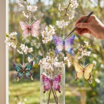 Product Butterfly pendant decoration for artistically decorating living spaces, 8cm, 5 pieces