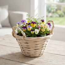 Product Decorative chip basket with handles for versatile design ideas