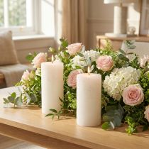 Product Solid-colored candles white 50x100mm 4 pcs