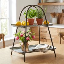 Product Cake stand vintage decorative tray table shelf metal H47cm