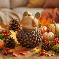 Product Autumn decoration bird decoration pine cone bird figurine autumn H19cm
