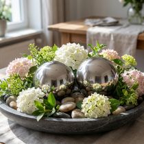 Product Decorative balls stainless steel Ø11cm 2 pcs