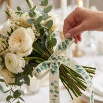 Product Gift ribbon eucalyptus decorative ribbon green 25mm 20m