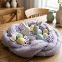 Product Decorative wool, light purple, 2m wool cord, felted wool for crafts &amp; floristry