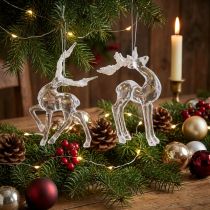 Product Christmas tree decoration deer decoration figure acrylic 12.5/15cm 2pcs