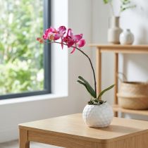 Product Artificial orchids in pot Phalaenopsis artificial flowers orchids pink 34cm