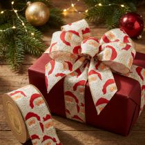 Product Christmas Ribbon Santa Claus Large Gift Ribbon 60mm 10m