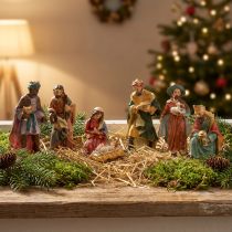 Product Nativity figures hand-painted 2cm - 9cm 7pcs