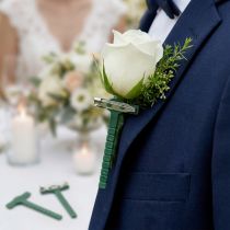 Product Wedding Pin Green, Silver 2.6cm x 5cm 50 pcs