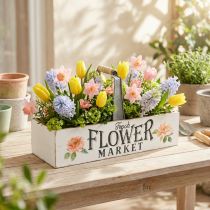 Product Plant box, flower decoration, wooden box for planting, flower box nostalgic look 41.5×16cm