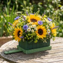 Product Floral foam brick green metal wood 4 pcs arrangement base