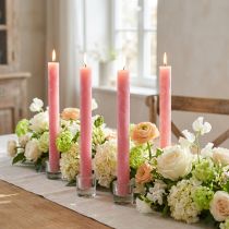 Product Taper Candles Solid Colored Pink 34mm x 300mm 4 Pcs