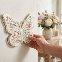 Product Wall decoration metal butterfly decoration country style W29.5cm