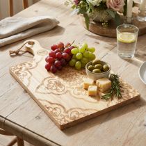 Product Decorative cutting board rectangular mango wood tray 33×29cm