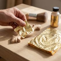 Product Gold leaf 16x16cm, 100 sheets for gilding and decoration