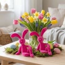 Product Decorative Sitting Bunny Spring décor and Easter highlight for living room shop or office 22cm 2 pieces